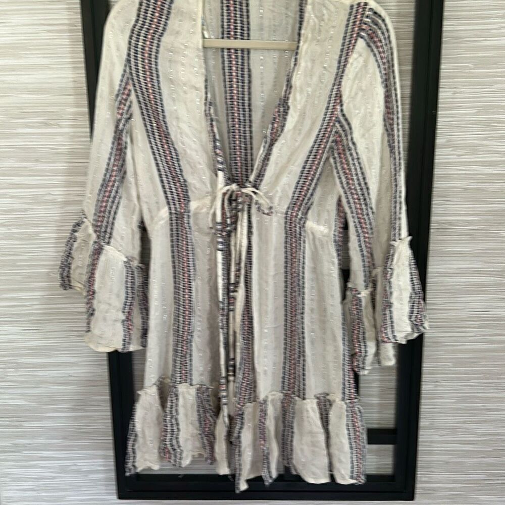 Blue Island adorable Bohemian style beach cover-up swimwear cover-up dress with